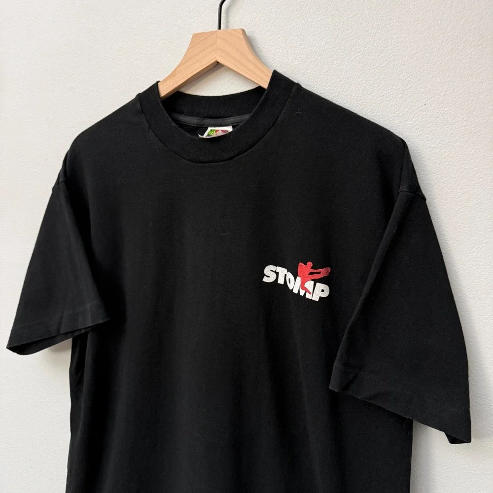 Vintage STOMP T-Shirt Tour of the Americas 90s XL Single Stitch Musical - Picture 2 of 5